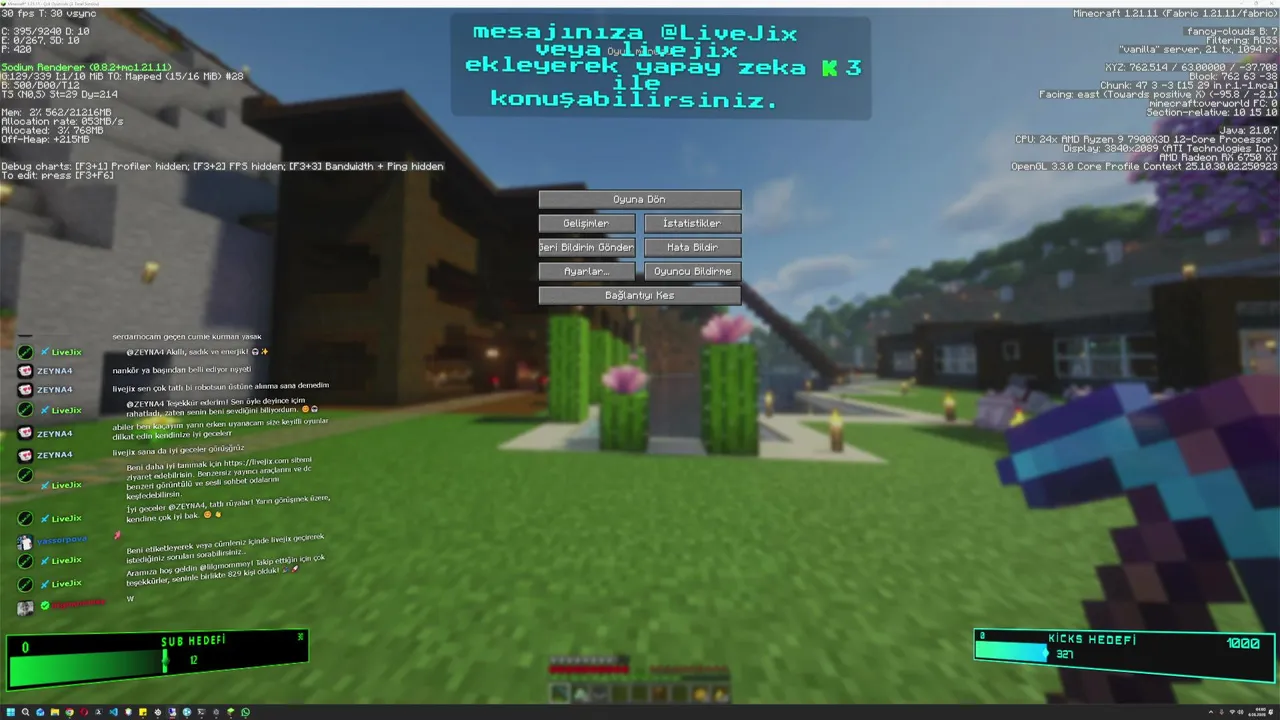 Yapay Zeka Sohbeti   @LiveJix