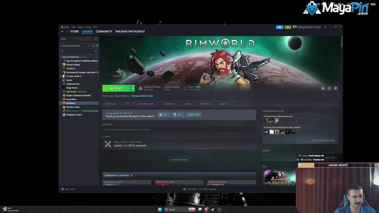 500x NO PAUSE RIMWORLD CHALLENGE