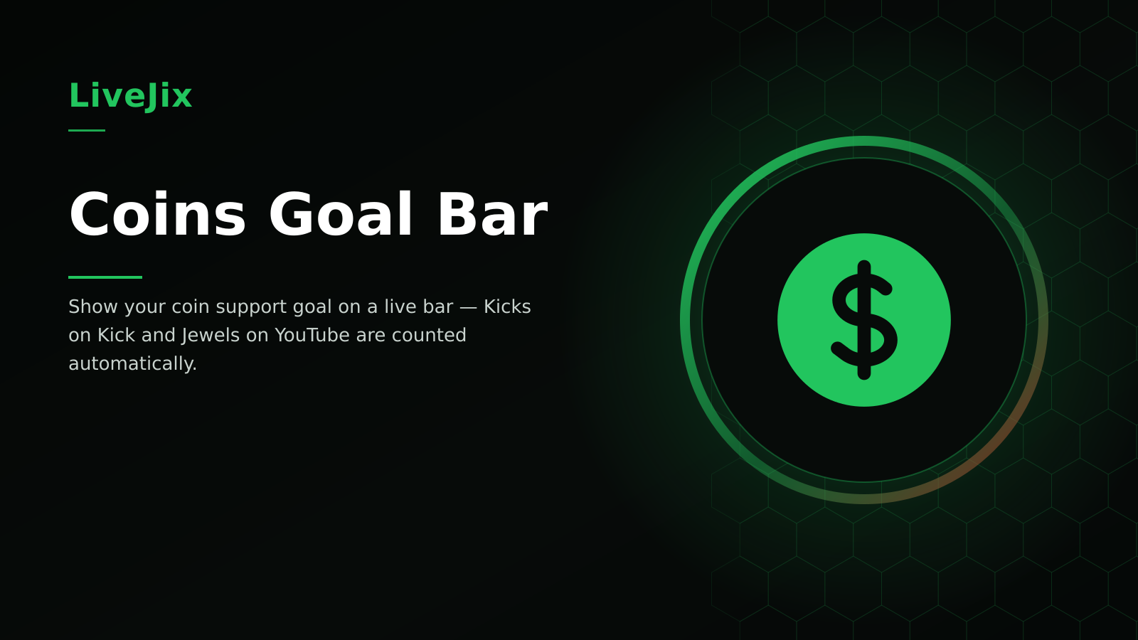 Coins Goal Bar