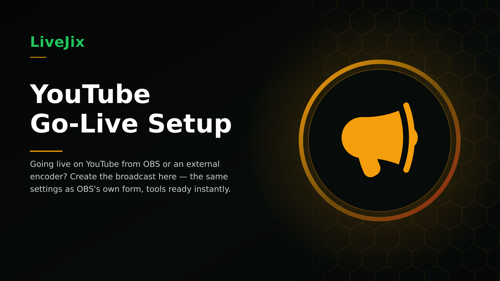 YouTube Go-Live Setup