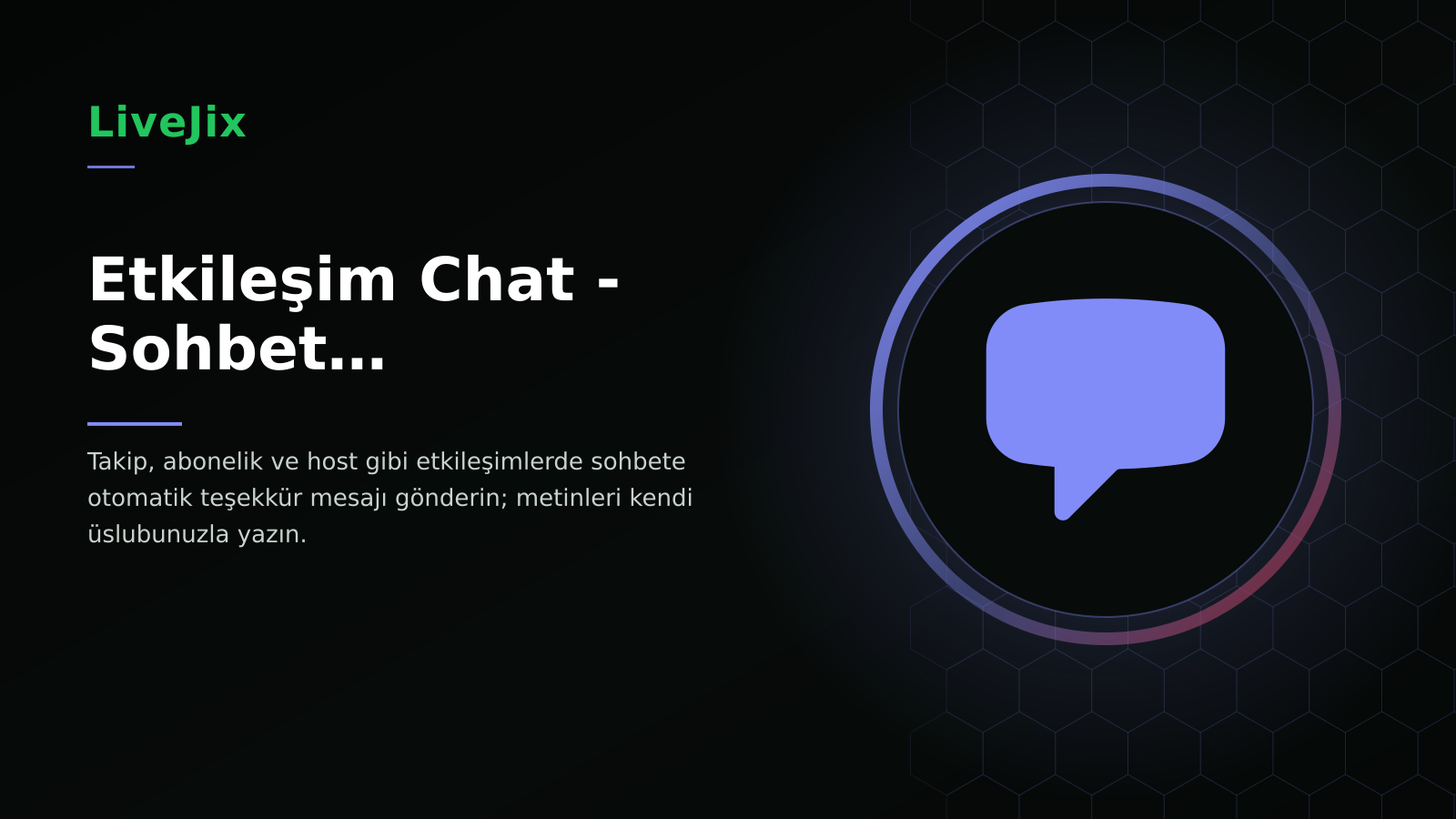 Etkileşim Chat - Sohbet Bildirimleri