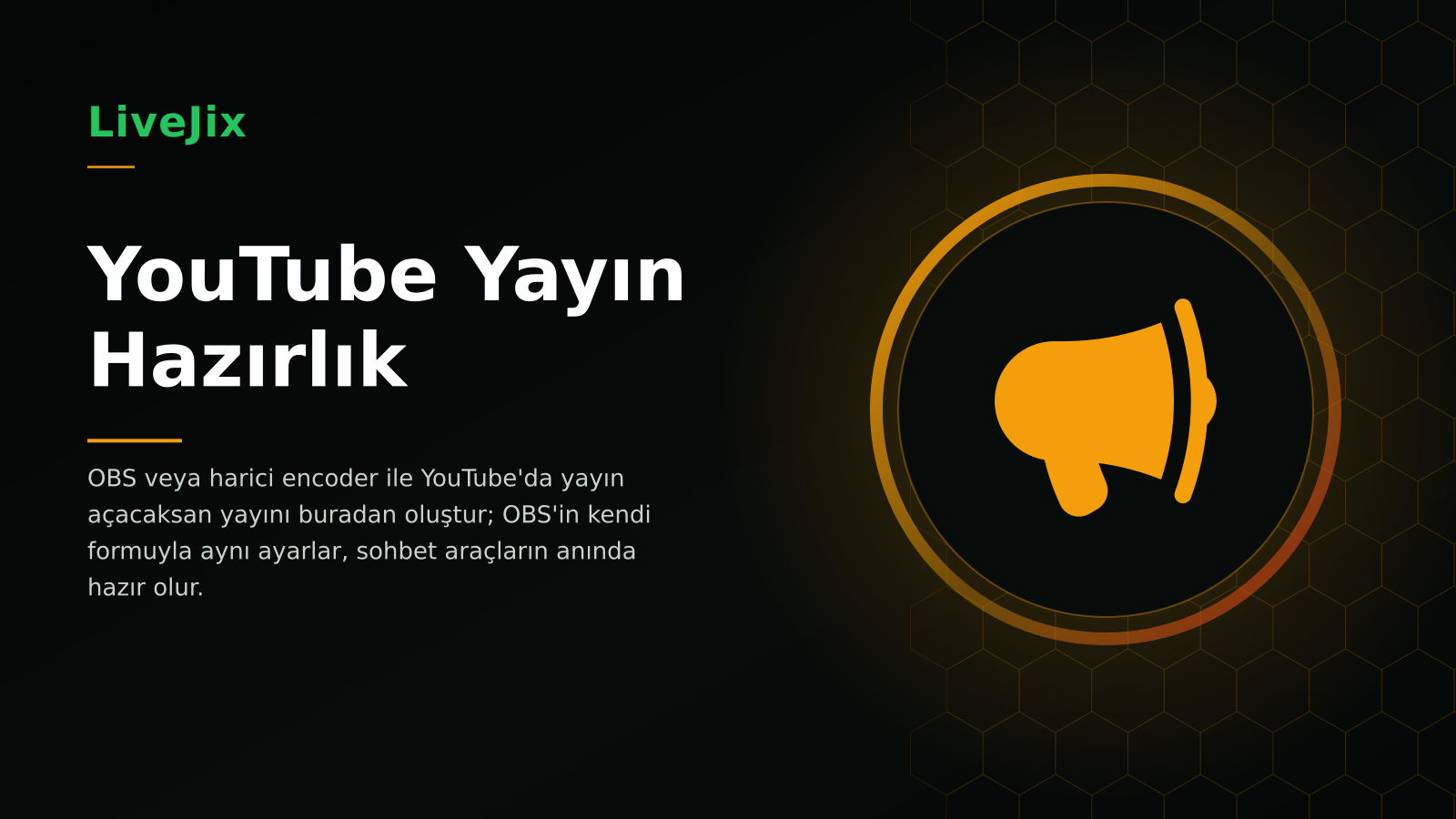 YouTube Yayın Hazırlık