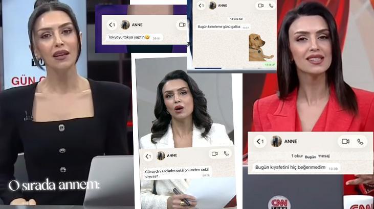 CNN TÜRK Anchor Burçak Bozkuş's Hilarious Dialogue with Her Mother: "No Escape from Mom's Nagging"