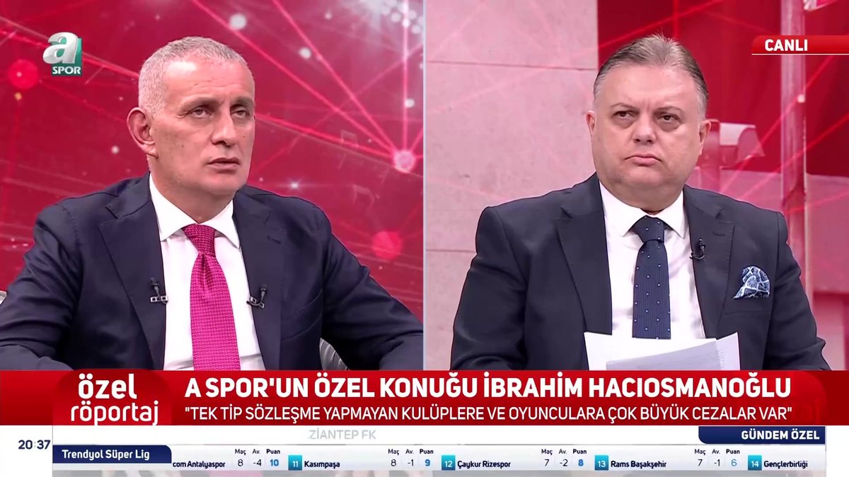 Türkiye Futbol Federasyonu başkanı İbrahim Hacıosmanoğlu: İsrail’i kimse istemiyor