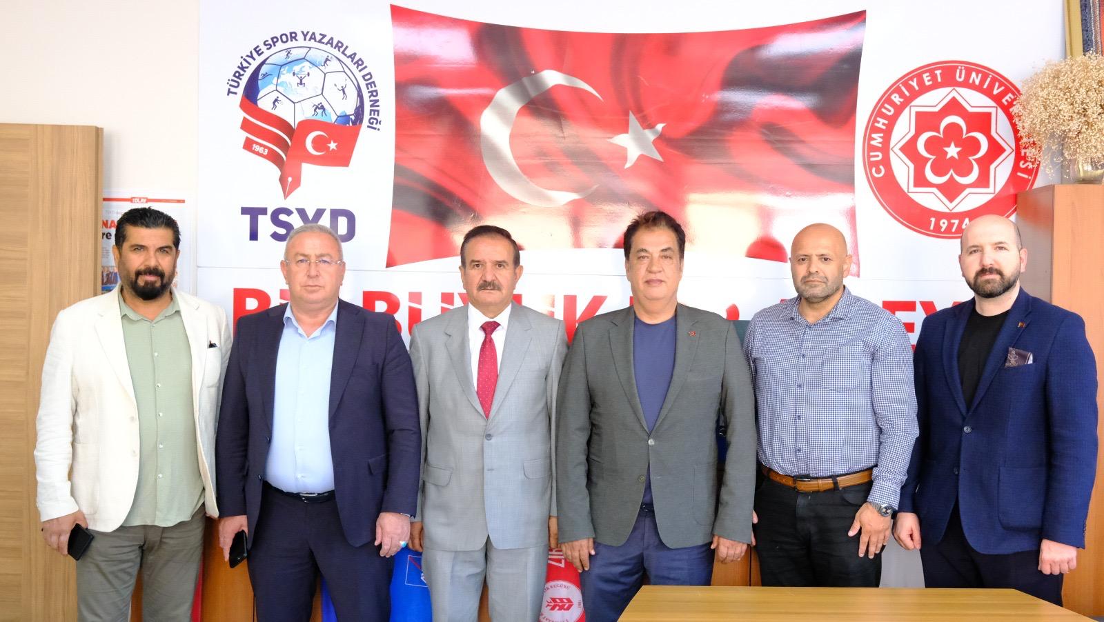 Sivas Cumhuriyet Üniversitesi’nden TSYD’ye Ziyaret | Türkiye Spor Yazarları Derneği