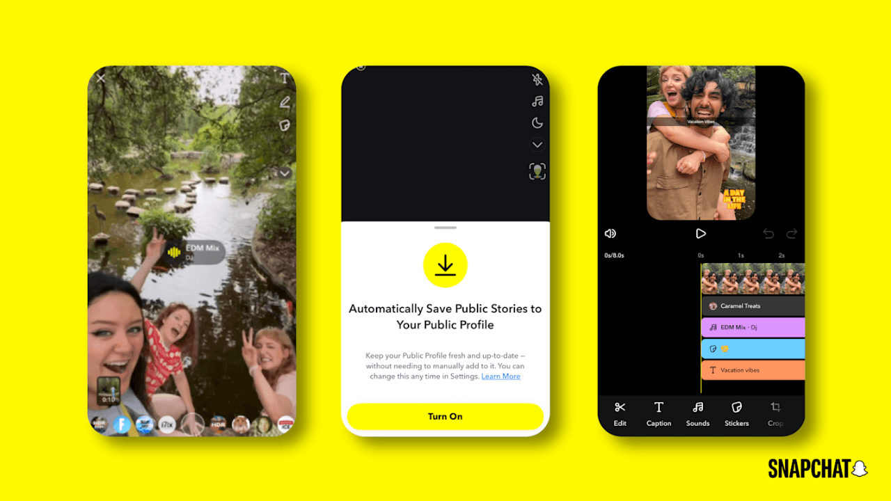 Snapchat, içerik üreticileri için video düzenlemeyi kolaylaştıran yeni özellikler sundu