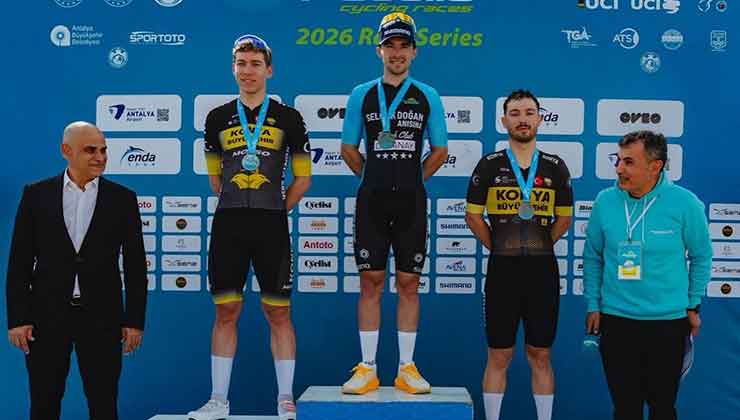 Konya Büyükşehir Belediyesporlu Bisikletçilerden Alanya'da Çifte Kürsü Başarısı