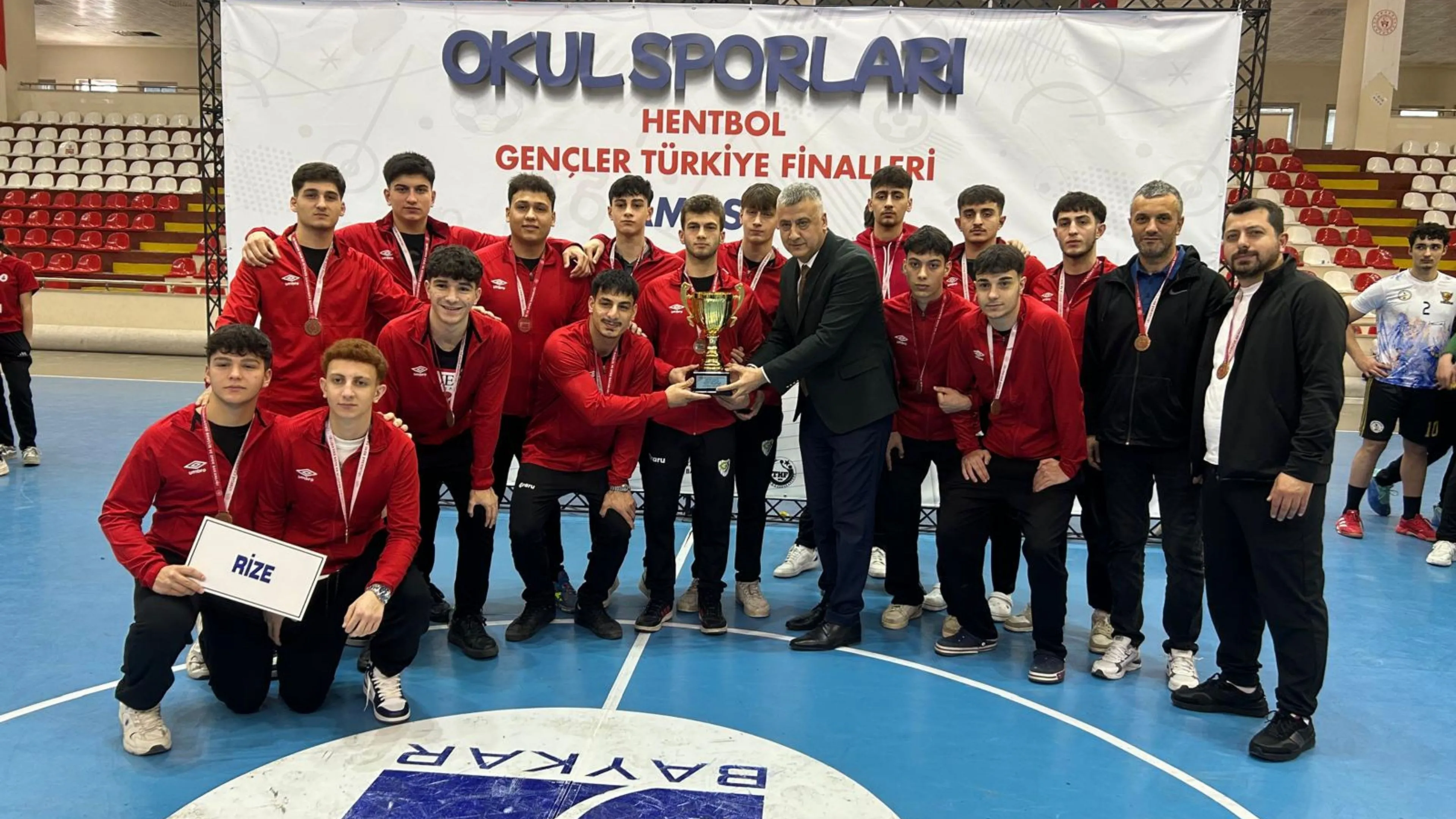 Güneysu Spor Lisesi Hentbol Genç Erkekler Türkiye Şampiyonası'nda Dördüncü Oldu