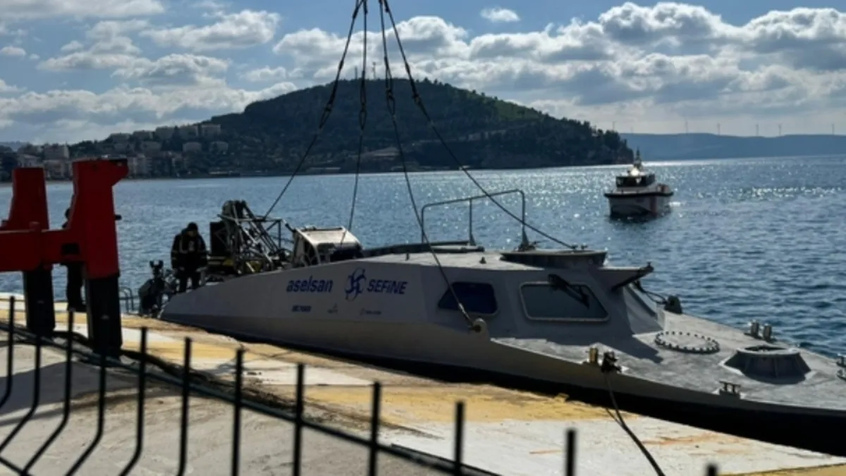 Yerli ve milli insansız mayın tarama aracı Erdek’te