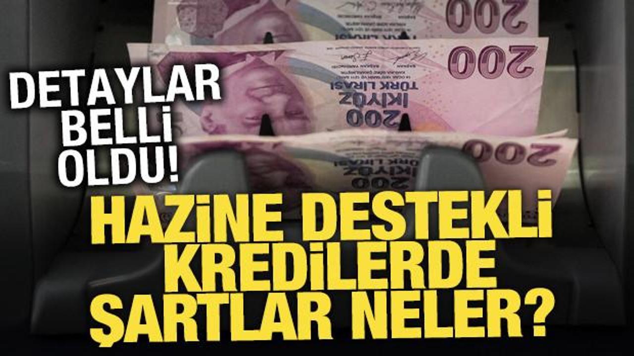 Hazine destekli kredilerde şartlar neler? Detaylar belli oldu